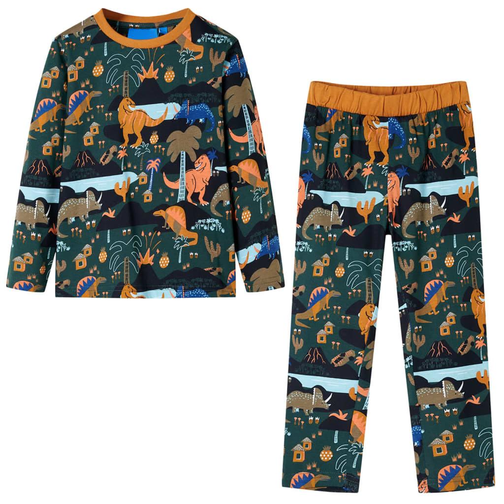 Kinderpyjama Baumwolle Jungen Multicolor 140 von VidaXL