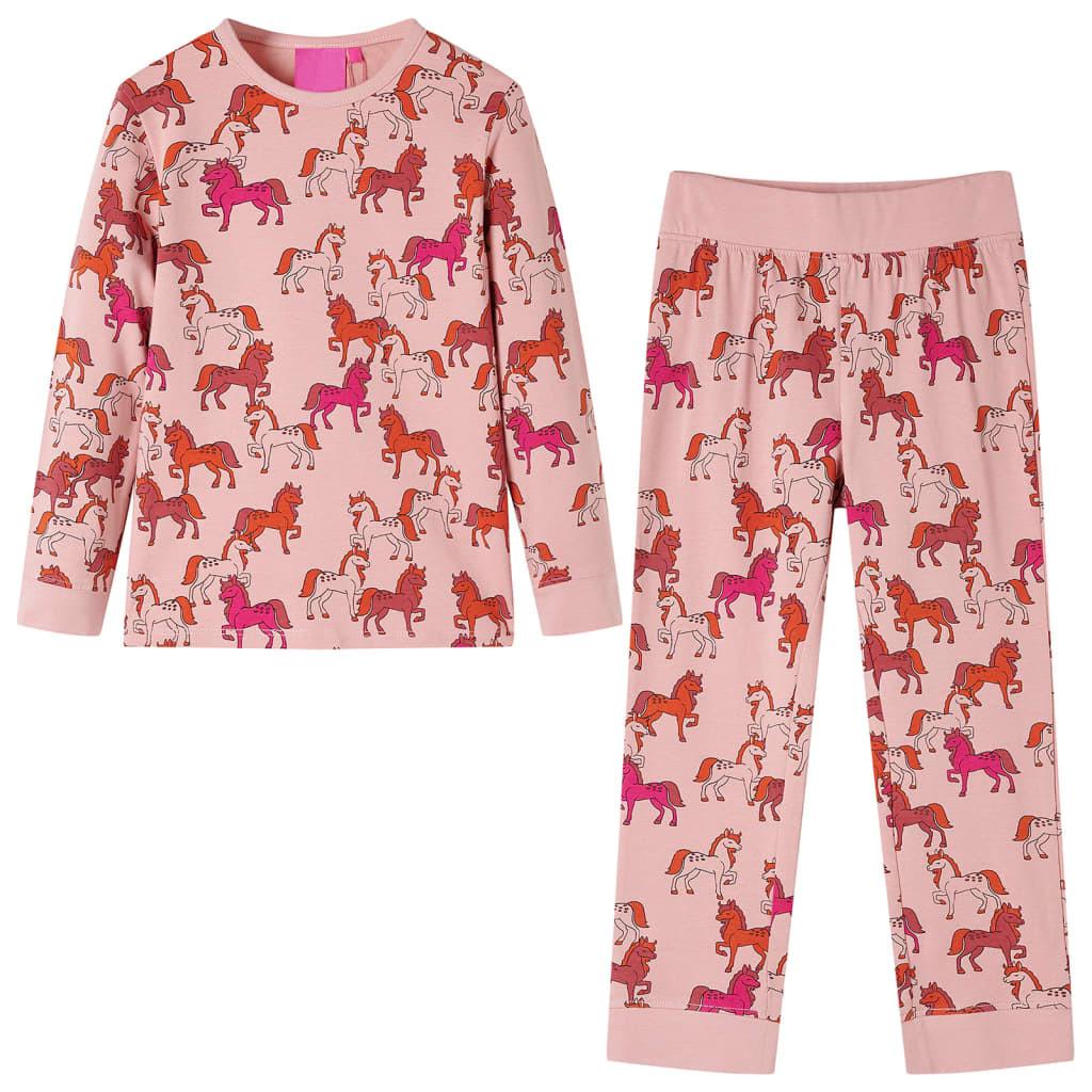 Kinderpyjama Baumwolle Jungen Pink 104 von VidaXL