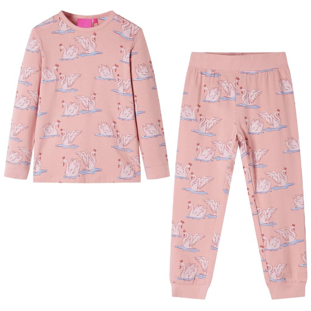 Kinderpyjama Baumwolle Jungen Pink 116 von VidaXL