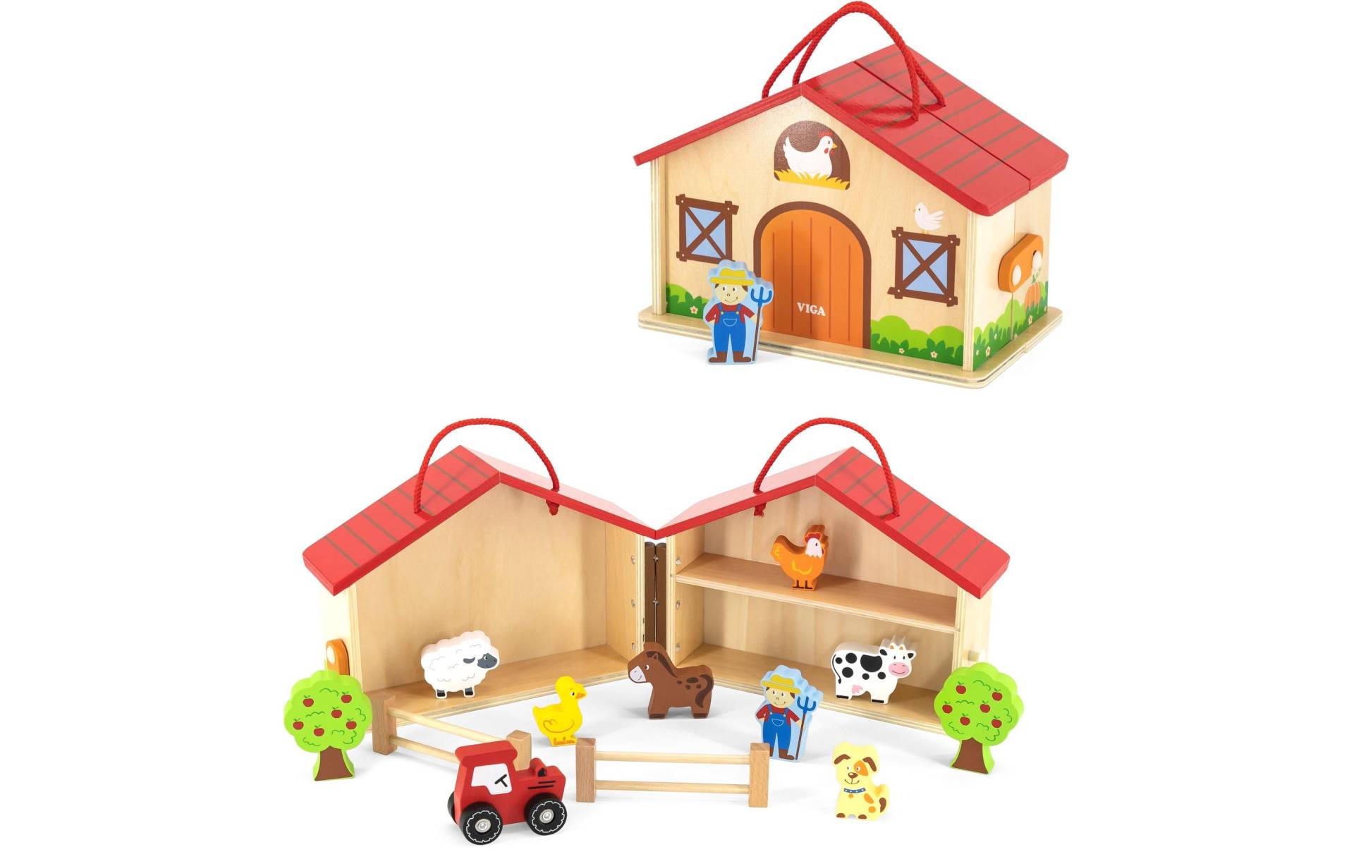 Viga® Holzspielzeug Lernspielzeug »Farm Set« von Viga® Holzspielzeug