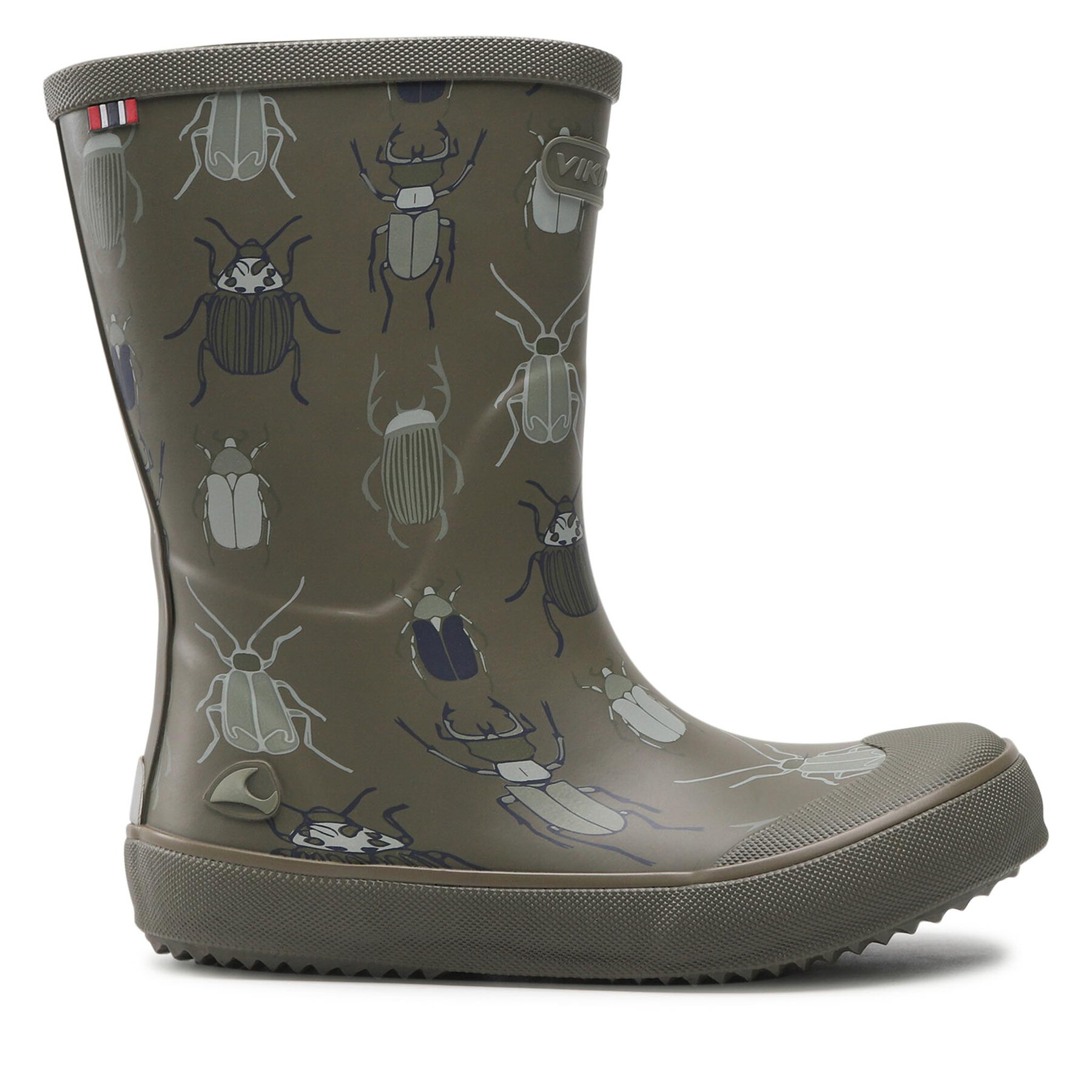 Gummistiefel Viking Indie Print 1-60120-6154 Khaki/Linen von Viking