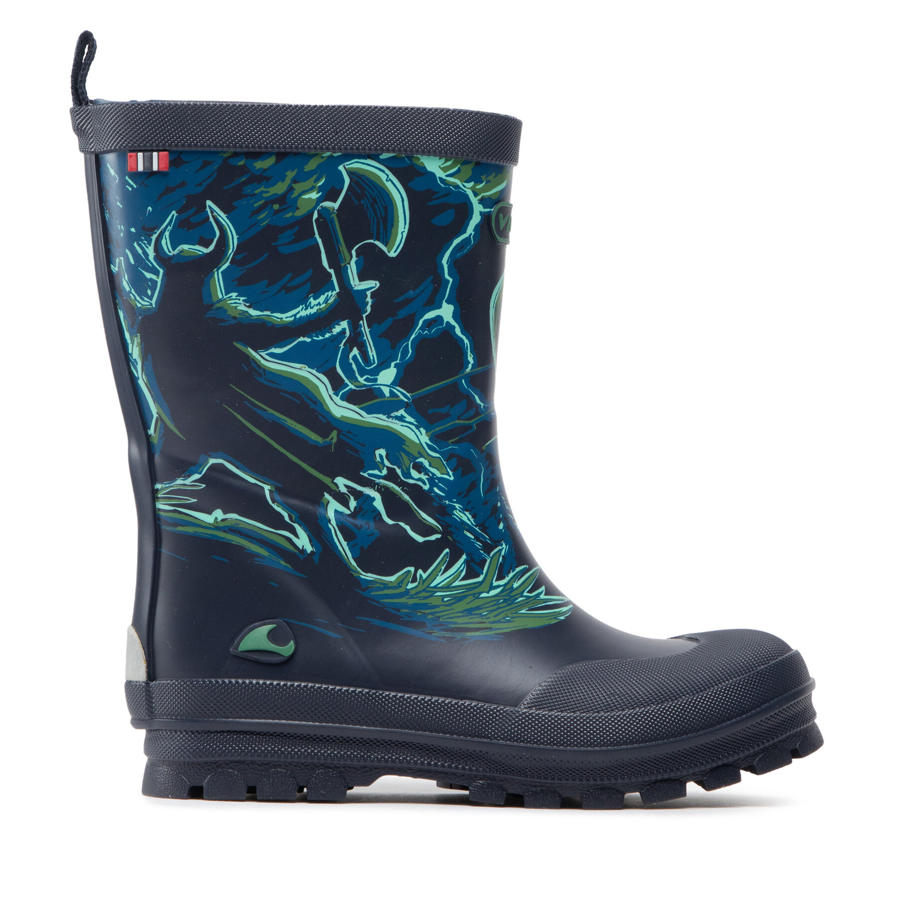 Gummistiefel Viking Jolly Print 1-60020-547 Navy/Bluegreen von Viking