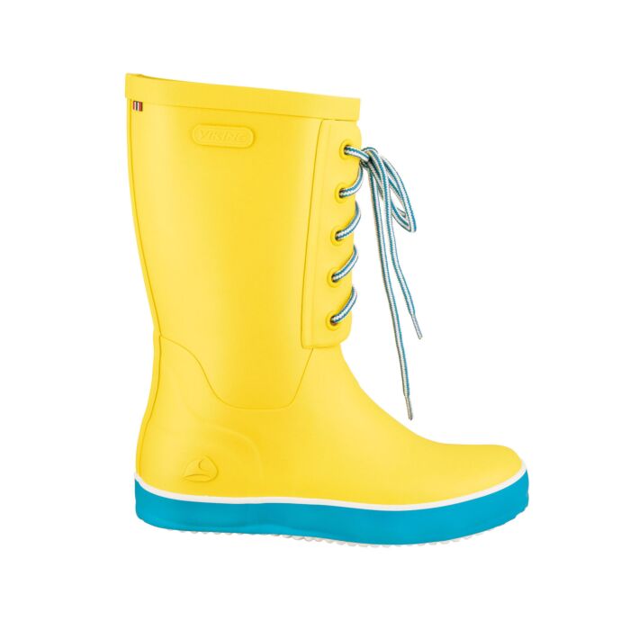 Viking Gummistiefel im Retro-Look gelb von Viking
