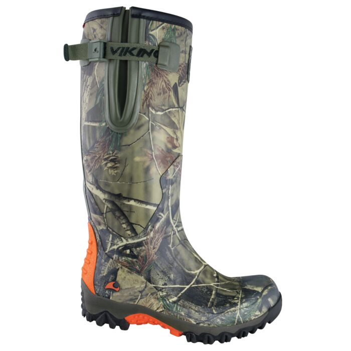 Viking Trophy Camo Langschaft Gummistiefel für Damen und Herren, braun, 36 von Viking