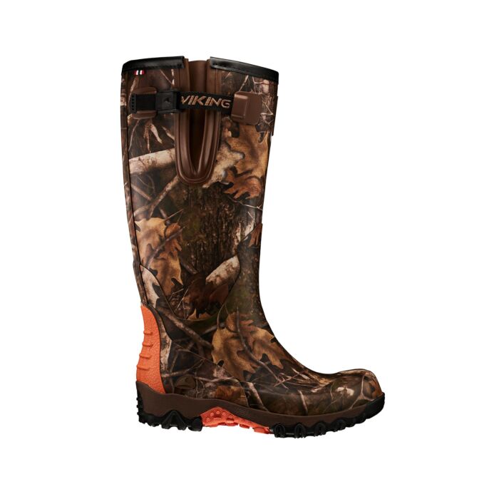 Viking Trophy Camo Langschaft Gummistiefel für Damen und Herren, braun, 41 von Viking