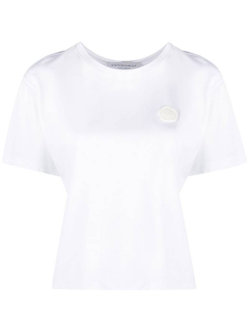 Viktor & Rolf Couture Bow cropped T-shirt - White von Viktor & Rolf