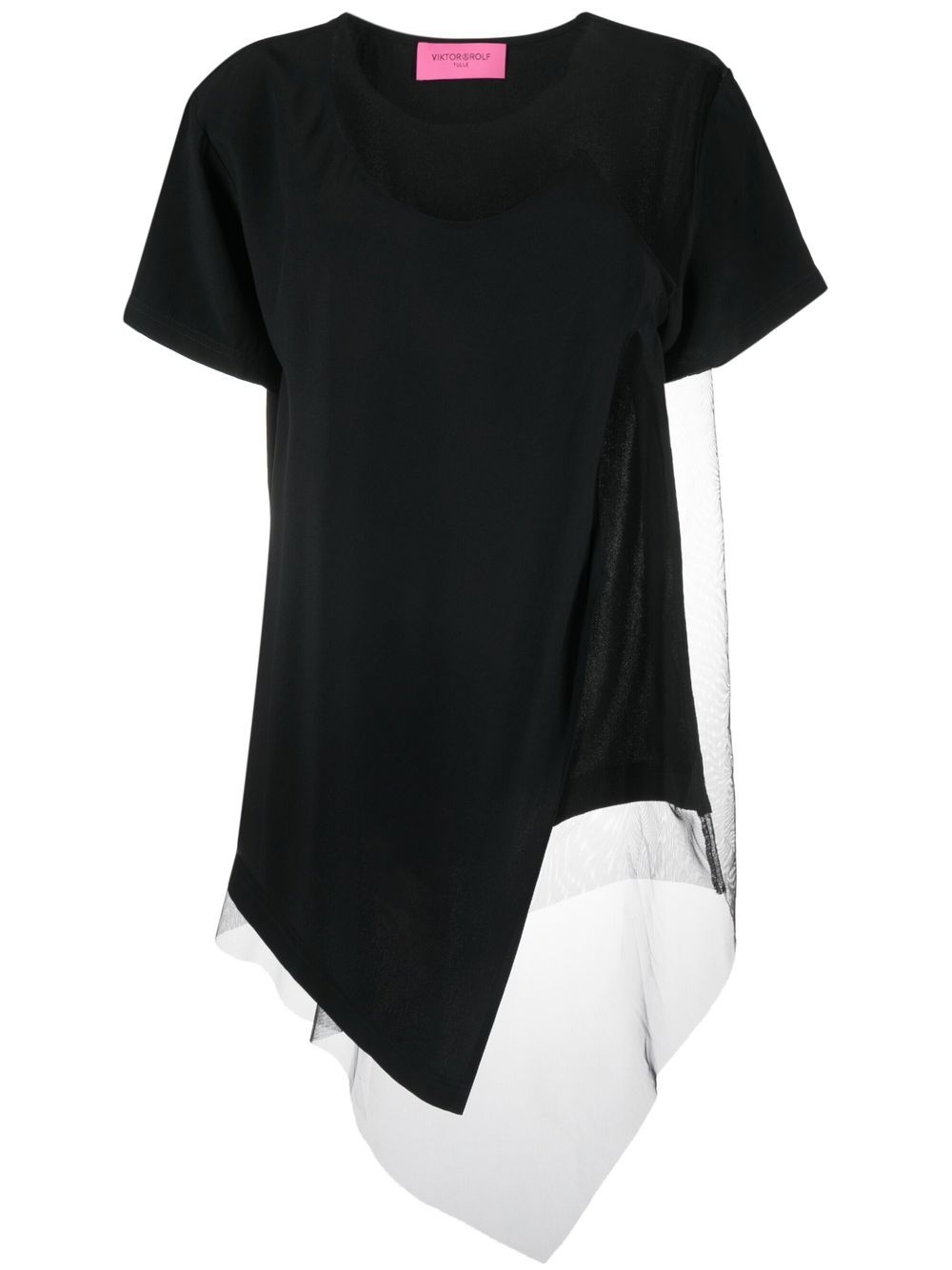 Viktor & Rolf Floating Time mesh-panel T-shirt - Black von Viktor & Rolf