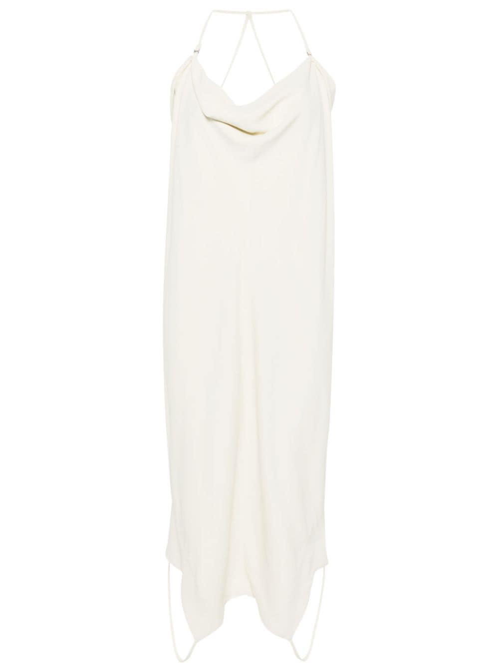 Viktor & Rolf Upside-down crepe slip dress - Neutrals von Viktor & Rolf