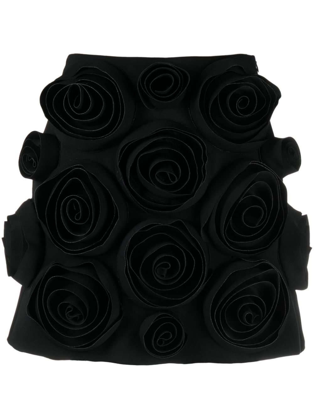 Viktor & Rolf floral-appliqué miniskirt - Black von Viktor & Rolf