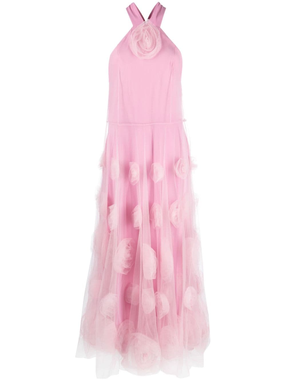 Viktor & Rolf floral-motif tulle maxi dress - Pink von Viktor & Rolf