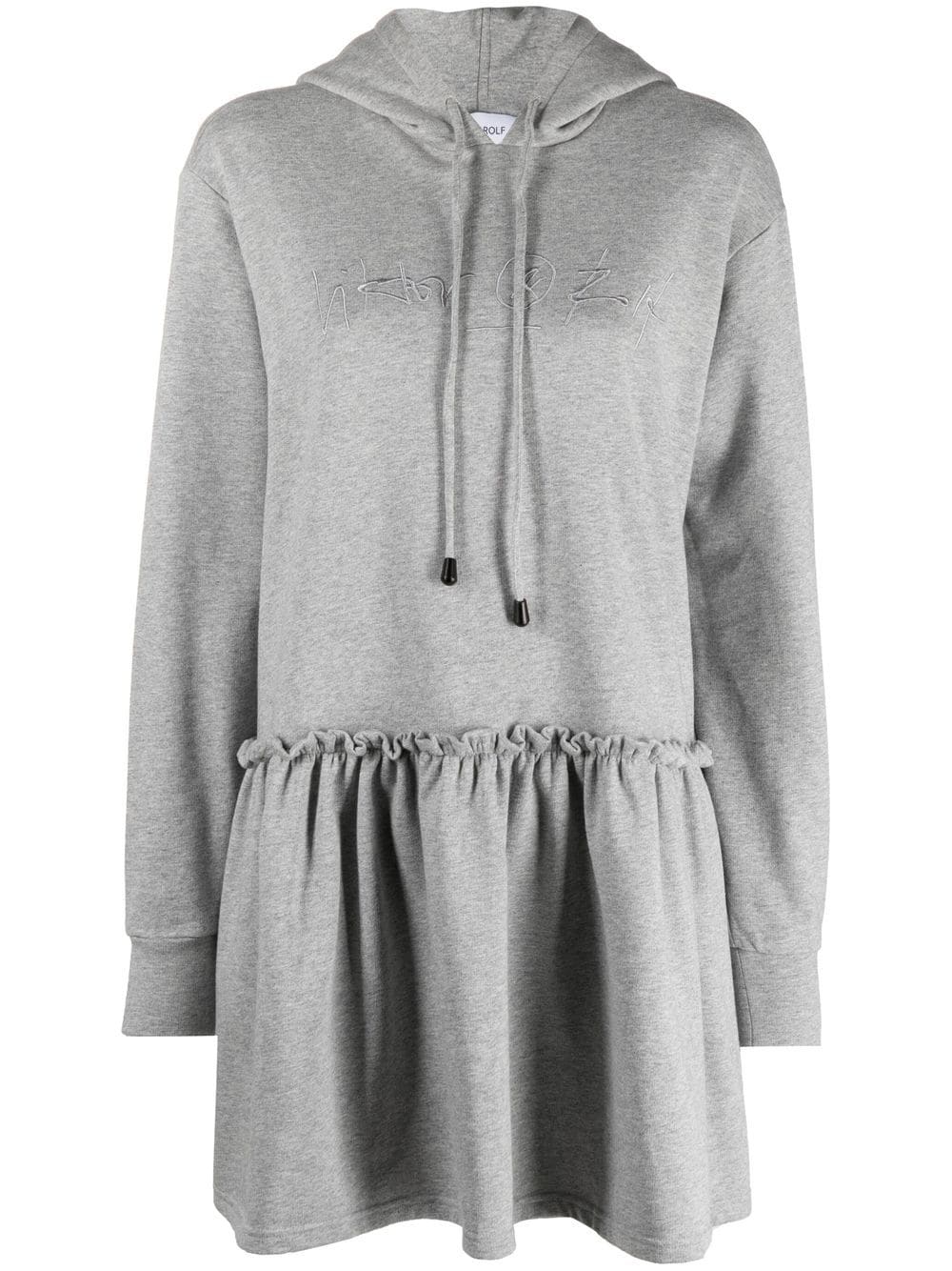 Viktor & Rolf logo-embroidered sweatshirt dress - Grey von Viktor & Rolf