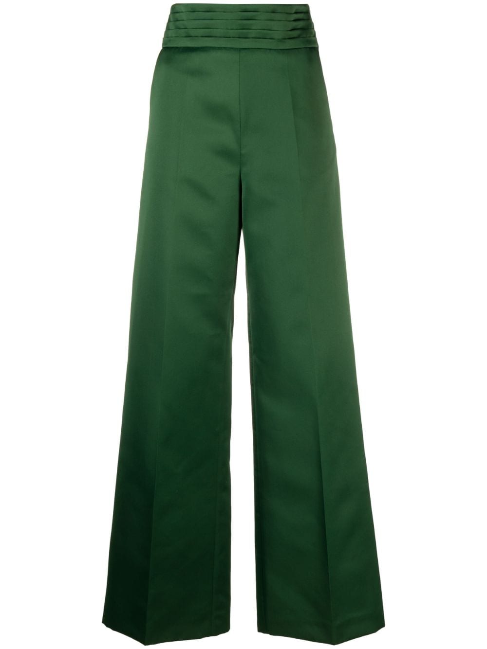 Viktor & Rolf pleat-detailing high-waist tailored trousers - Green von Viktor & Rolf