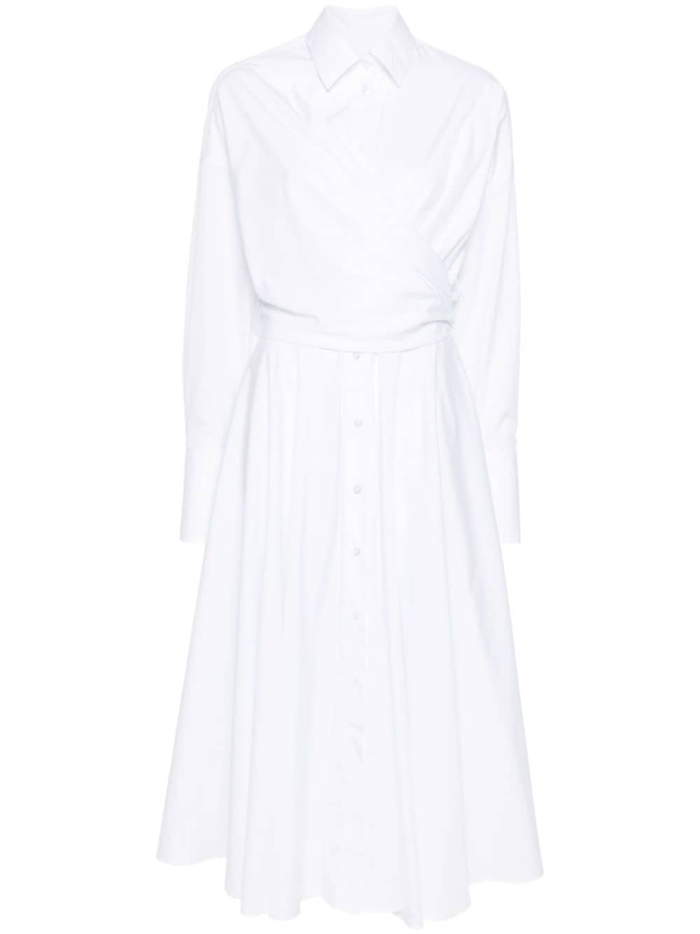 Viktor & Rolf shirt wrap maxi dress - White von Viktor & Rolf