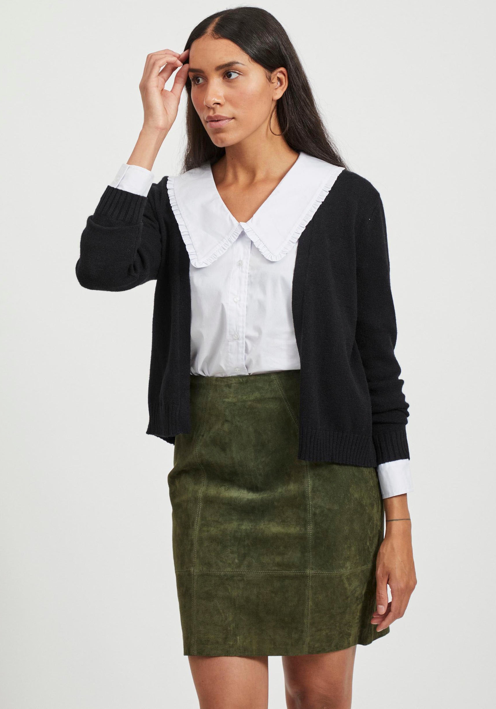 Vila Cardigan »VIRIL SHORT CARDIGAN«, in pflegeleichter Qualität Vila Cardigan »VIRIL SHORT CARDIGAN«, in pflegeleichter Qualität von Vila