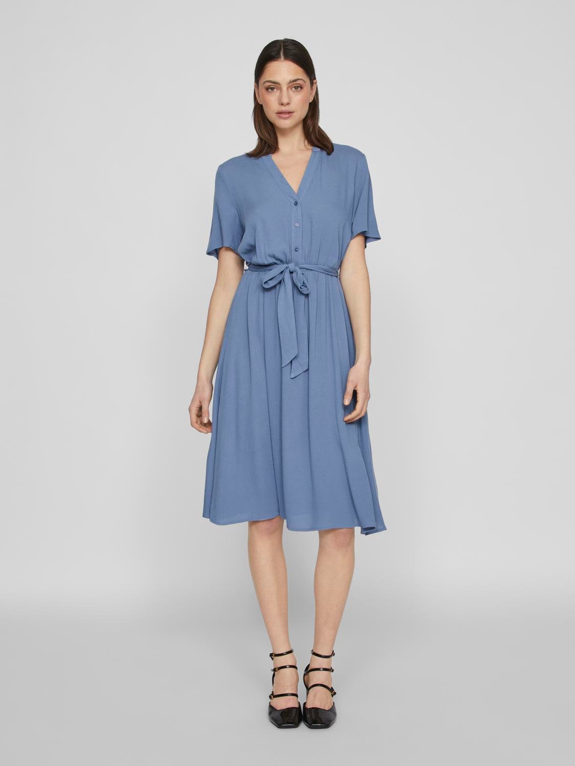 Vila Hemdblusenkleid »VIMOASHLY S/S MIDI DRESS - NOOS« von Vila