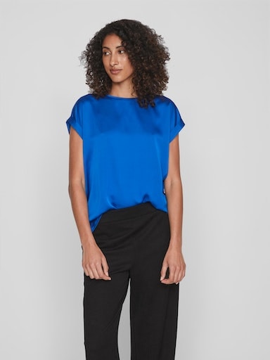 Vila Kurzarmshirt »VIELLETTE S/S SATIN TOP - NOOS« von Vila