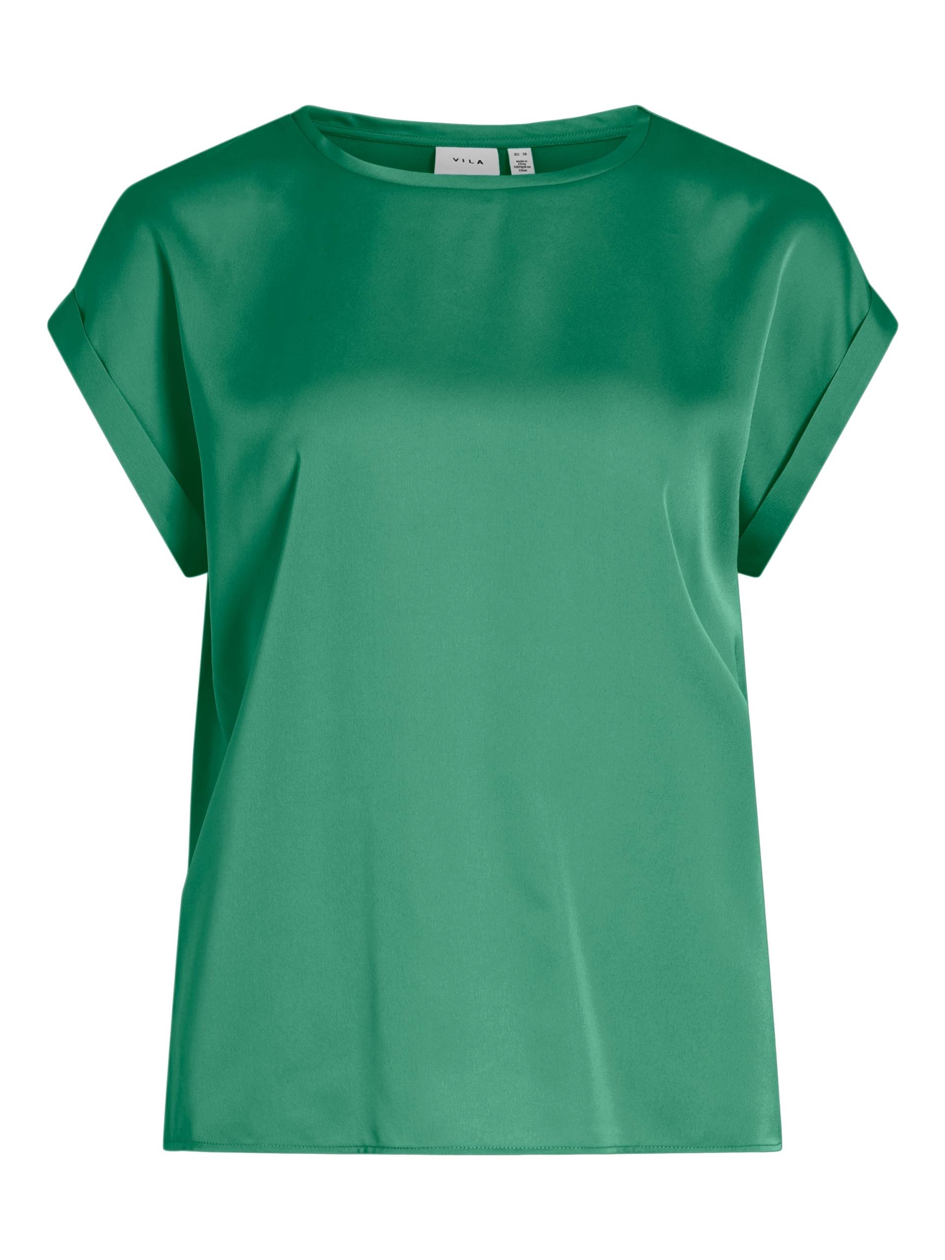 Vila Kurzarmshirt »VIELLETTE S/S SATIN TOP - NOOS«, Satin Optik von Vila