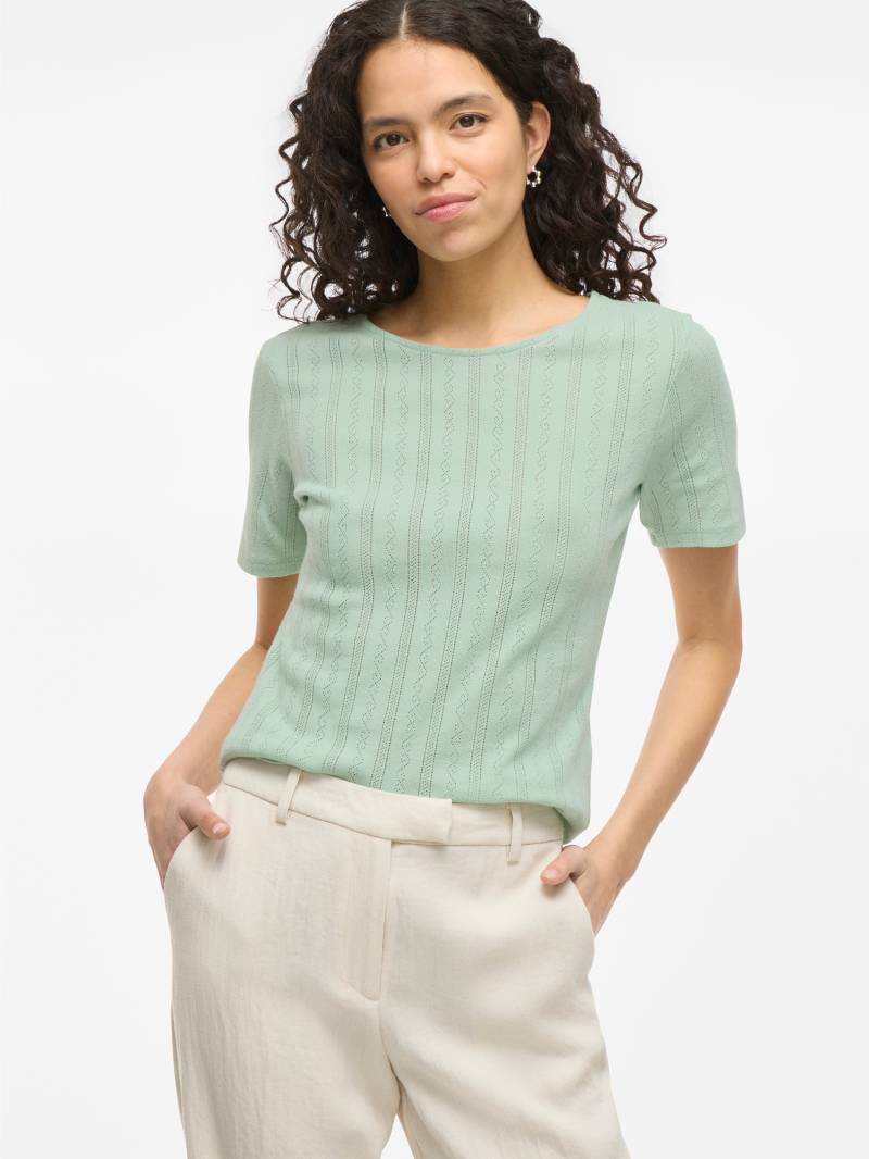 Vila Kurzarmshirt »VIKASSIE S/S POINTELLE TOP - NOOS« von Vila