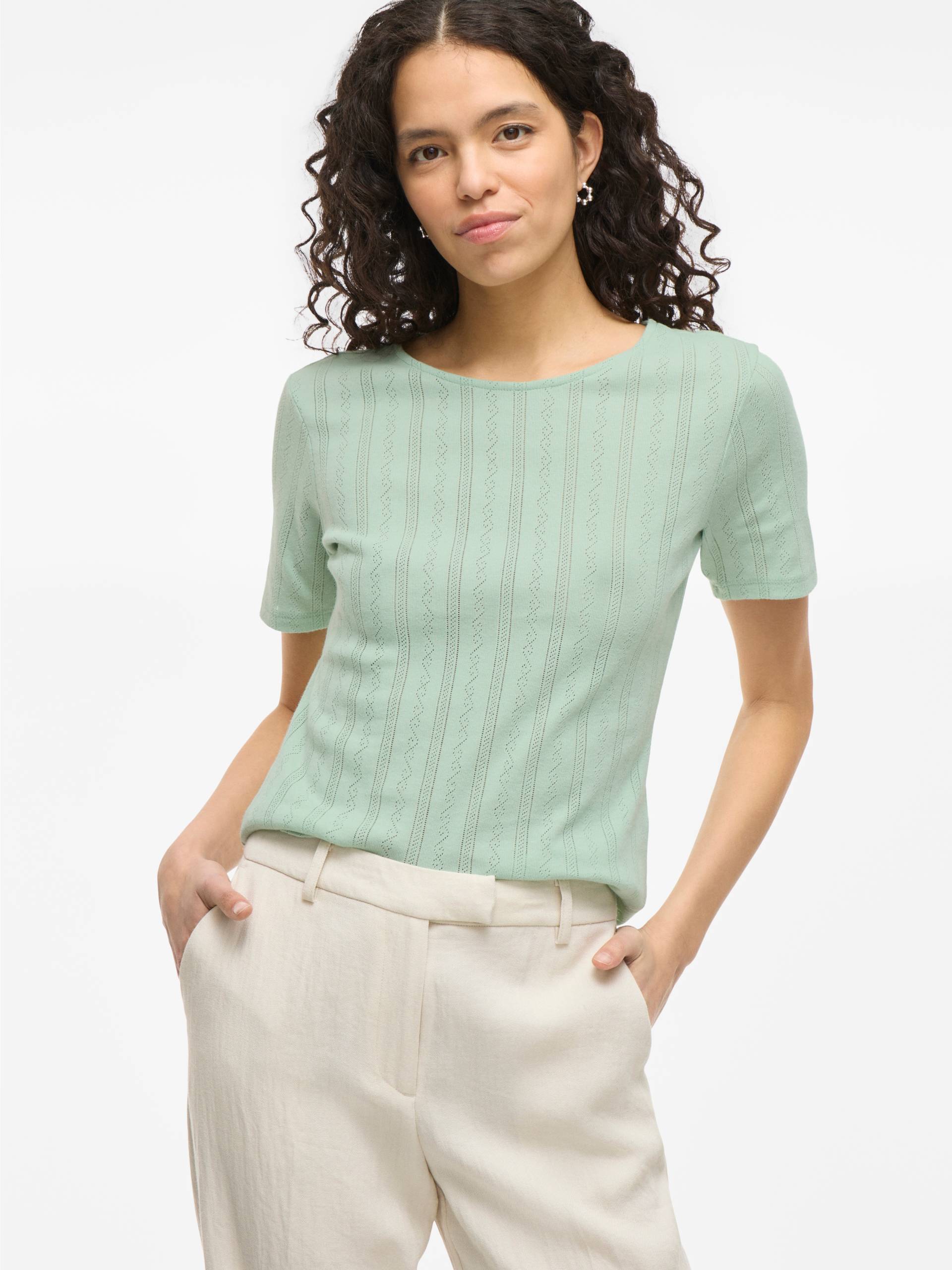 Vila Kurzarmshirt »VIKASSIE S/S POINTELLE TOP - NOOS« von Vila