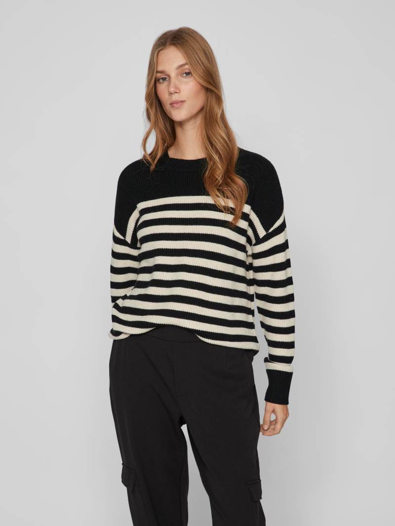 Vila Rundhalspullover »VIRIL RIB STRIPE L/S KNIT TOP - NOOS« von Vila