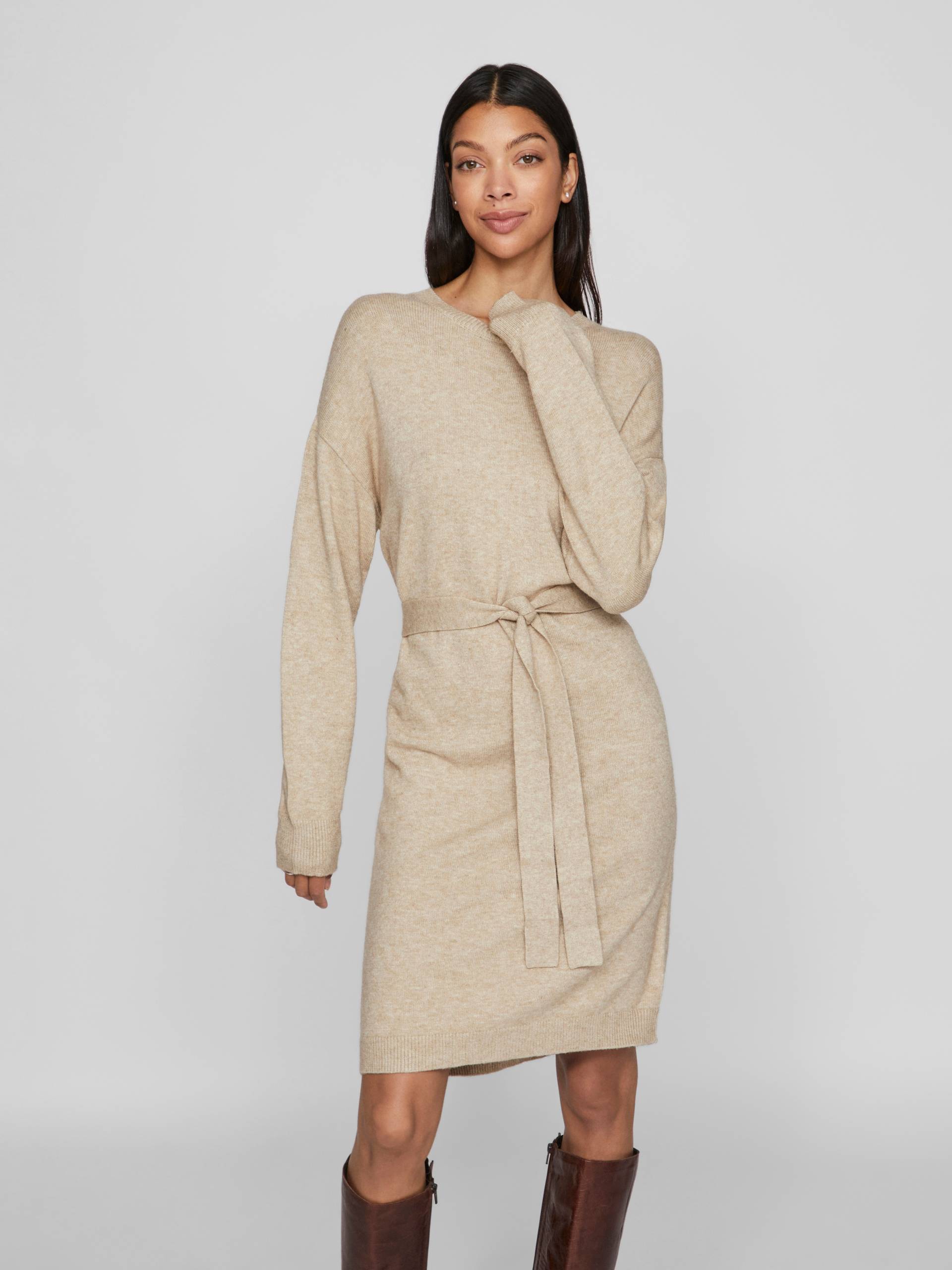 Vila Strickkleid »VIRIL O-NECK L/S BELT KNIT DRESS - NOOS« Vila Strickkleid »VIRIL O-NECK L/S BELT KNIT DRESS - NOOS« von Vila