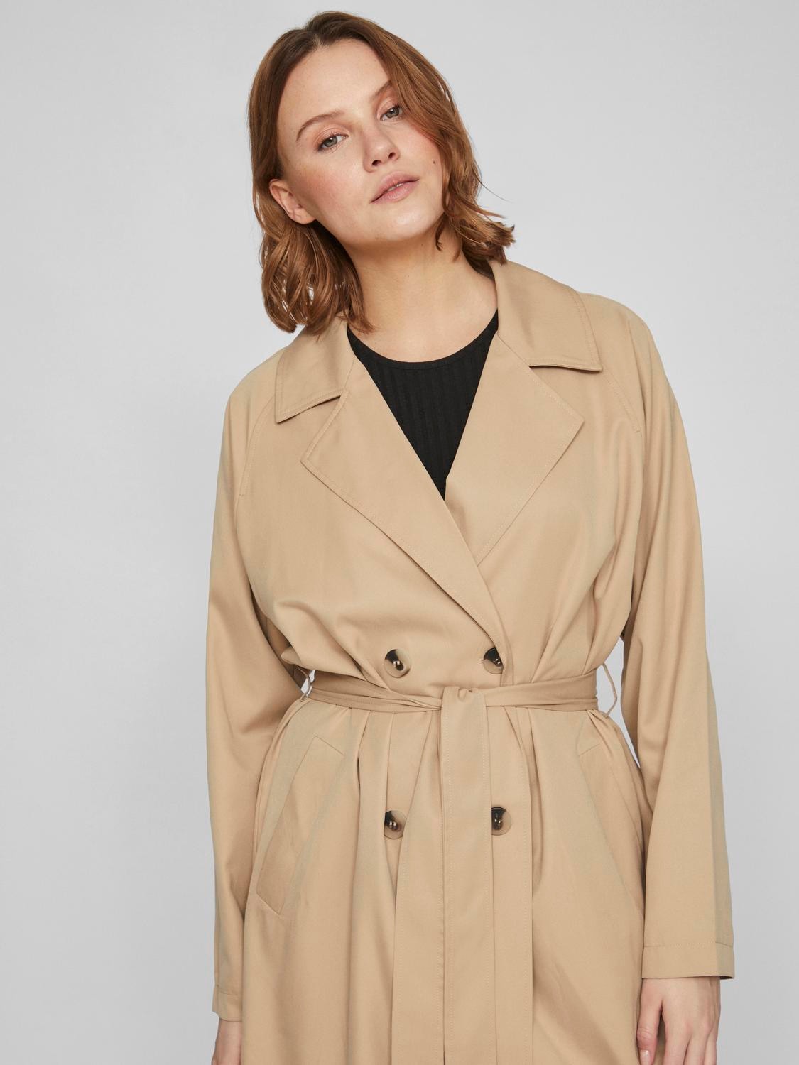 Vila Trenchcoat »VIJANCINE L/S LONG TRENCHCOAT - NOOS« von Vila