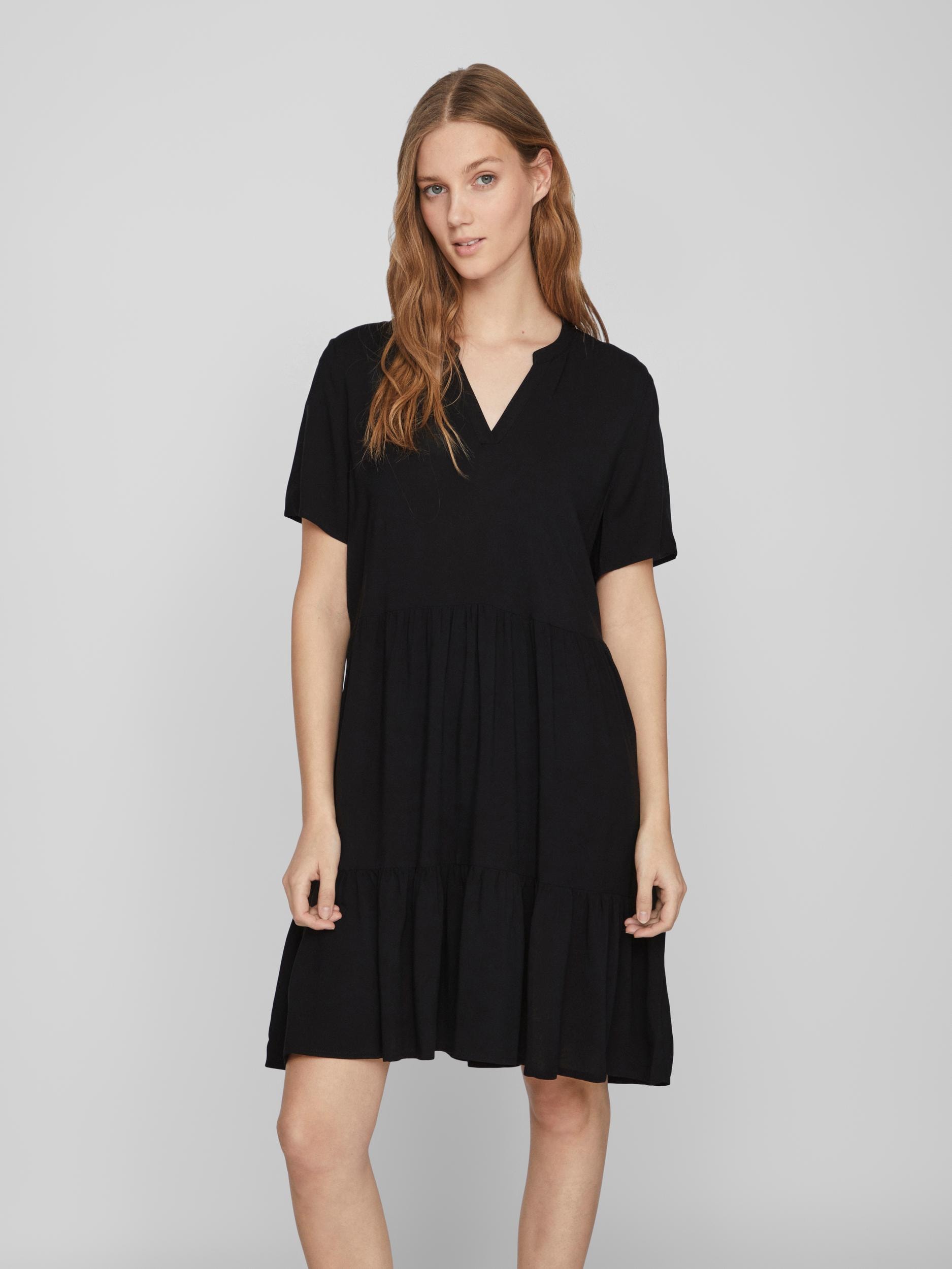 Vila Tunikakleid »VIPAYA V-NECK S/S DRESS - NOOS«, mit Volant von Vila