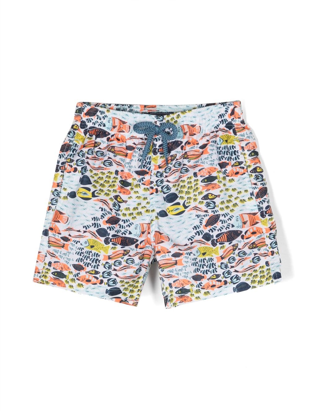 Vilebrequin Kids fish-print drawstring swimming shorts - White von Vilebrequin Kids