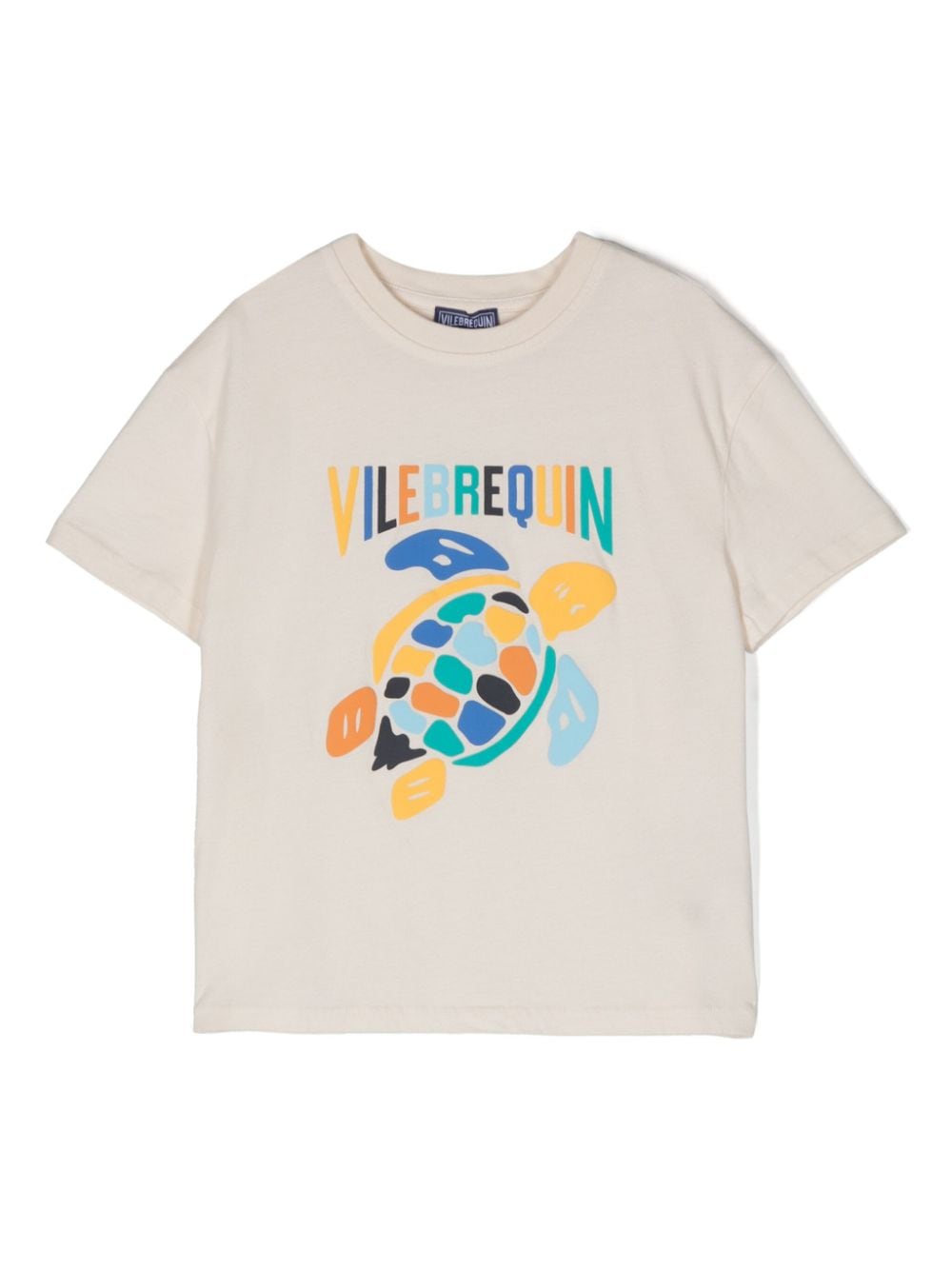 Vilebrequin Kids turtle-print organic cotton T-shirt - Neutrals von Vilebrequin Kids