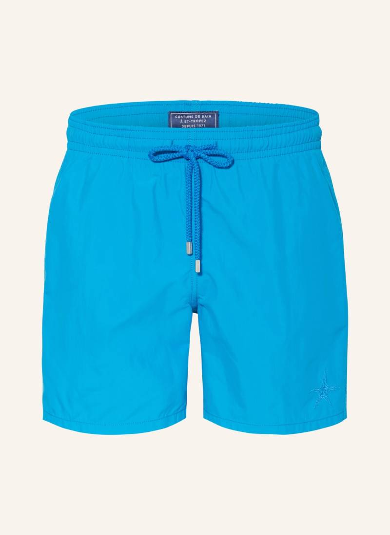 Vilebrequin Badeshorts Moorea Watereffect Mit Wasseraktivem Print blau von Vilebrequin