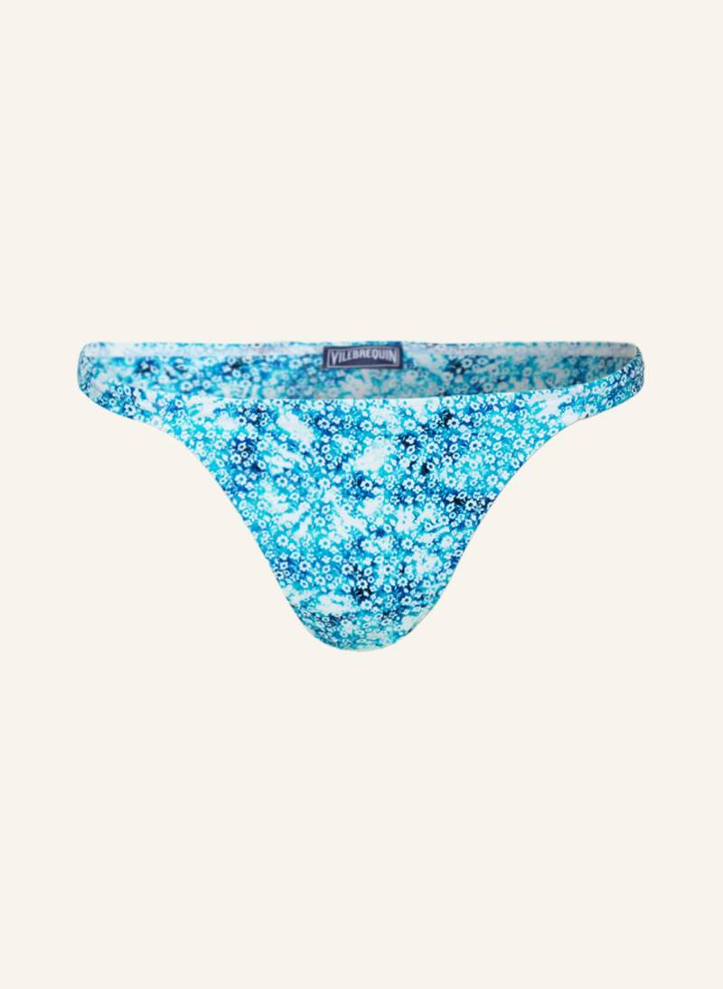 Vilebrequin Bralette-Bikini-Top Flowers Tie & Die Fraz blau von Vilebrequin