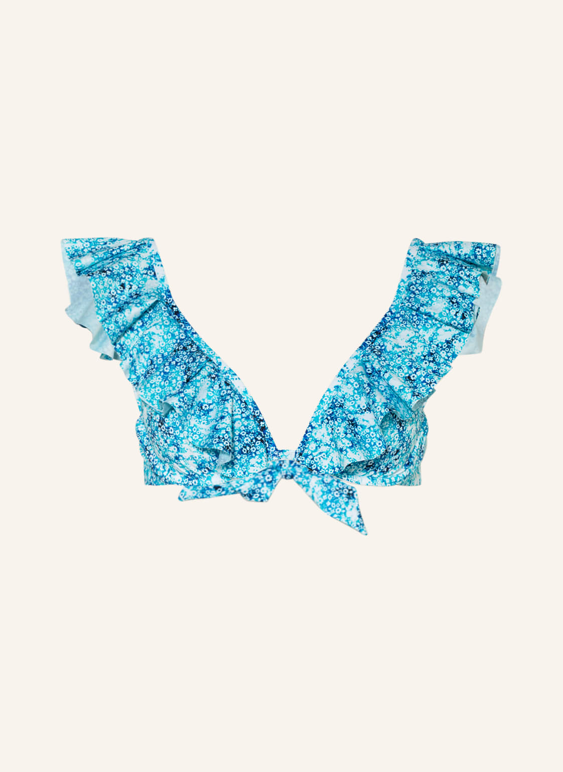 Vilebrequin Bügel-Bikini-Top Flower Tie & Die Lizzy blau von Vilebrequin