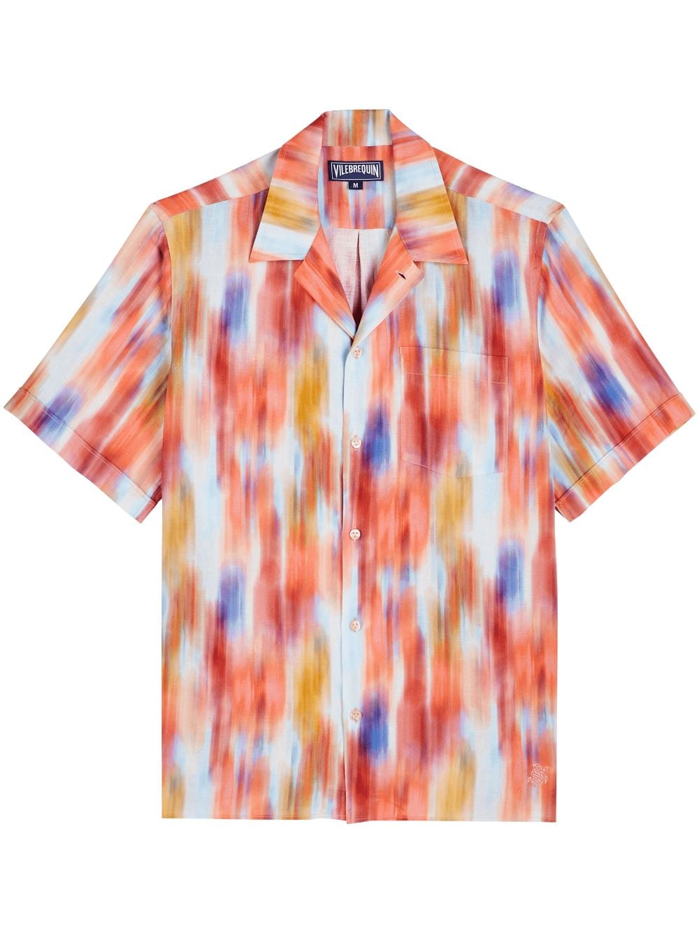Vilebrequin Charli ikat-print linen shirt - Orange von Vilebrequin