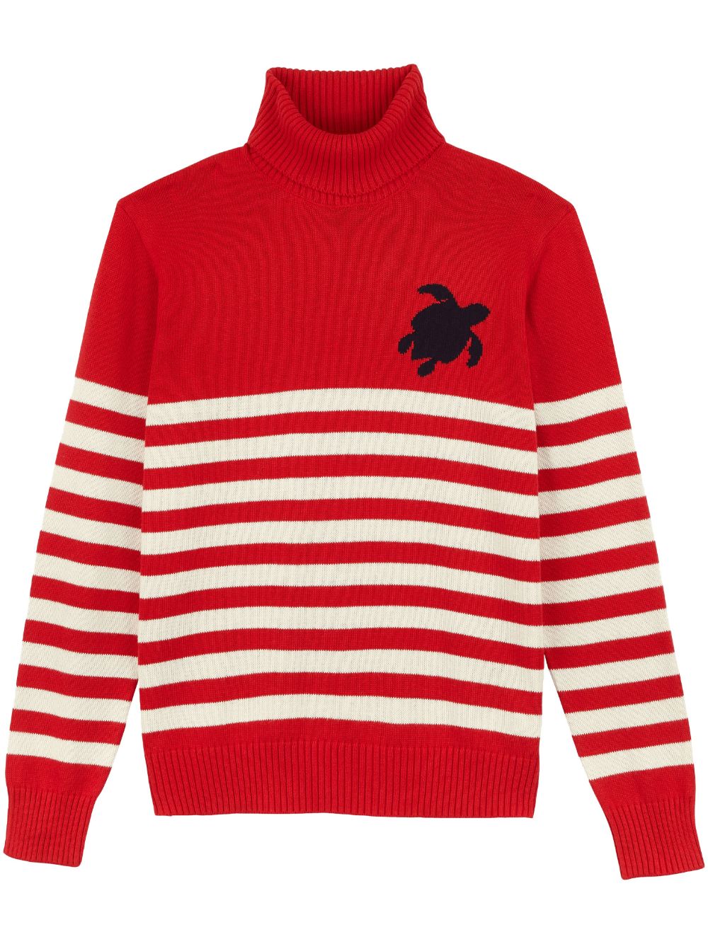 Vilebrequin Flegere intarsia-logo jumper - Red von Vilebrequin