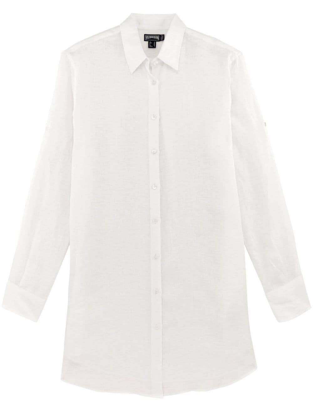Vilebrequin Fondant organic linen shirt - White von Vilebrequin