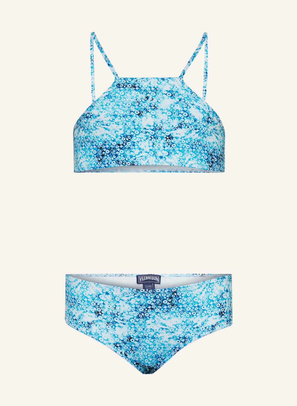 Vilebrequin High-Neck-Bikini Flowers Tie & Dye blau Vilebrequin High-Neck-Bikini Flowers Tie & Dye blau von Vilebrequin