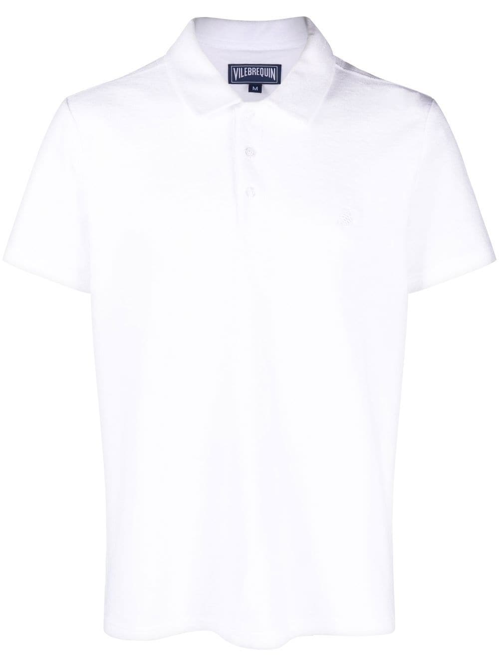 Vilebrequin Phoenix terry short-sleeved polo shirt - White von Vilebrequin