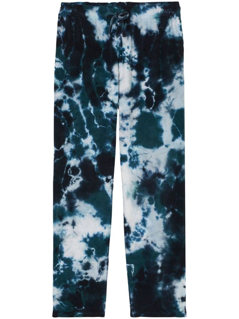 Vilebrequin Polide tie-dye track pants - Green von Vilebrequin