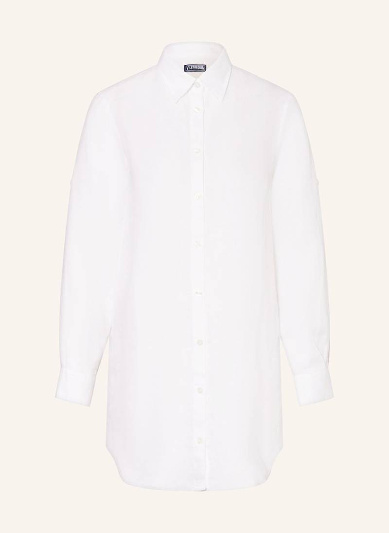 Vilebrequin Strandkleid Fragance Aus Leinen weiss von Vilebrequin