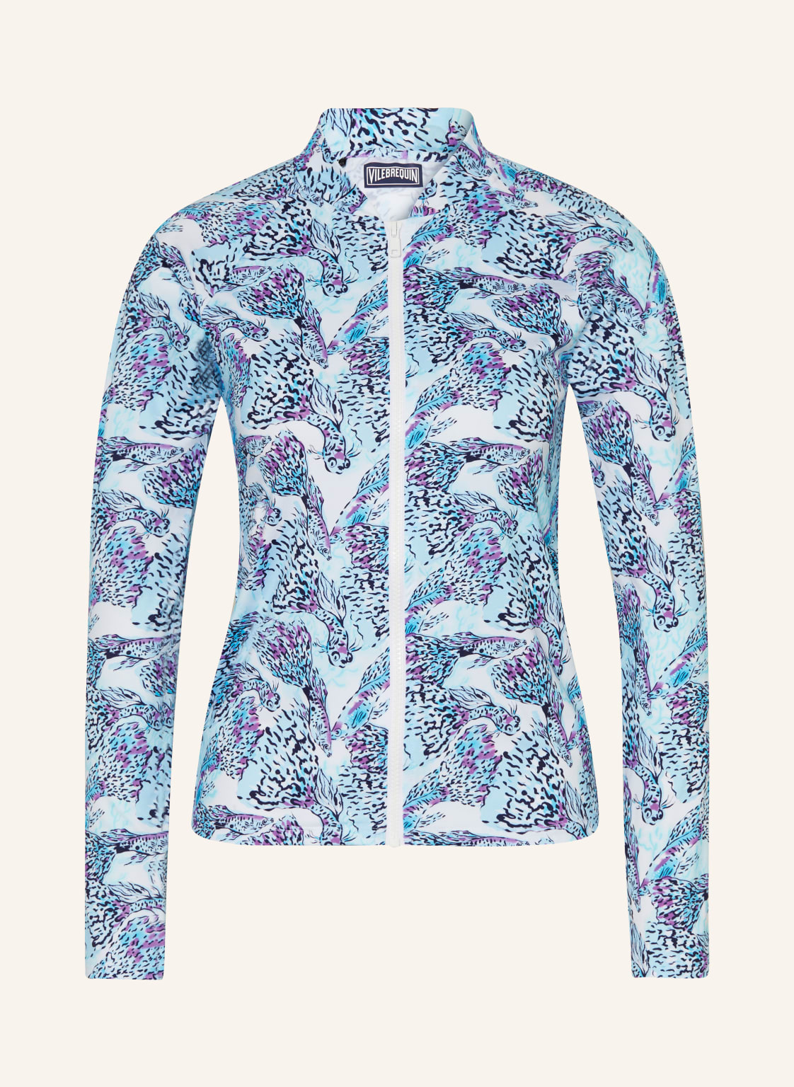 Vilebrequin Uv-Shirt Isadora Fish Flynn-Z Mit Uv-Schutz 50+ blau von Vilebrequin