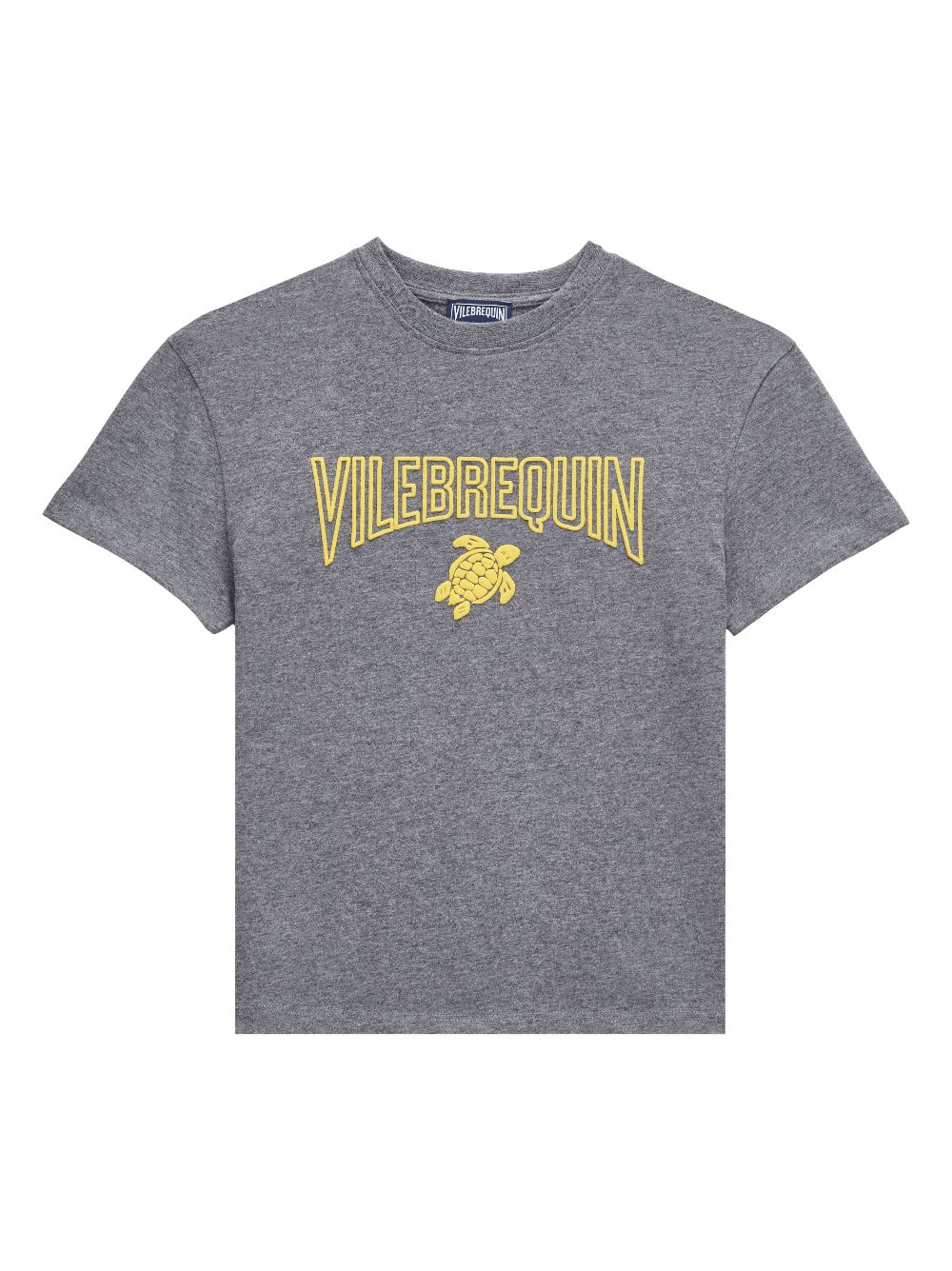 Vilebrequin flocked-logo organic cotton T-shirt - Grey von Vilebrequin
