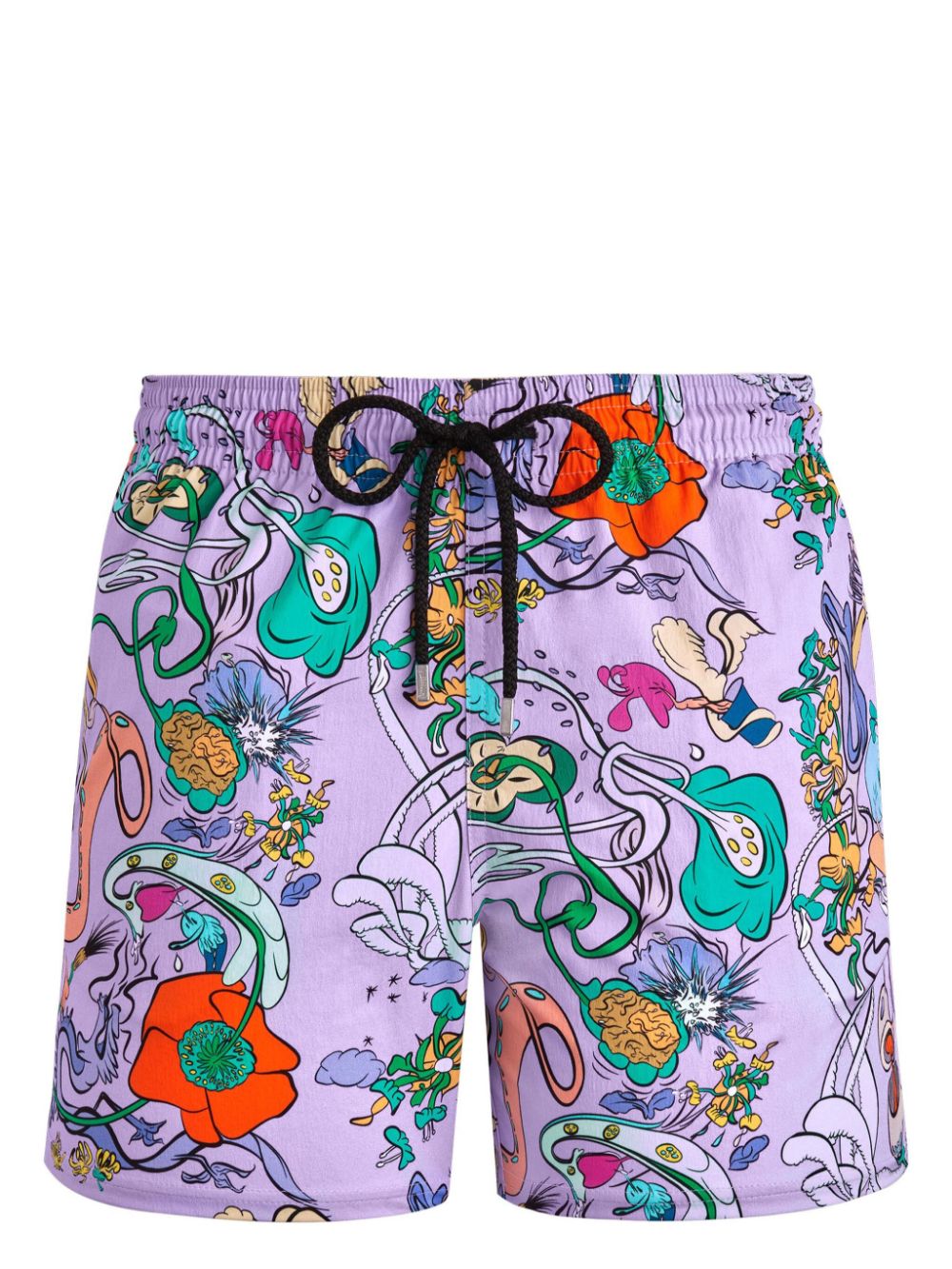 Vilebrequin floral-print drawstring swim shorts - Purple von Vilebrequin
