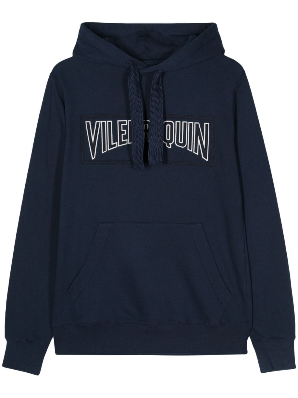 Vilebrequin logo-appliqué cotton hoodie - Blue von Vilebrequin