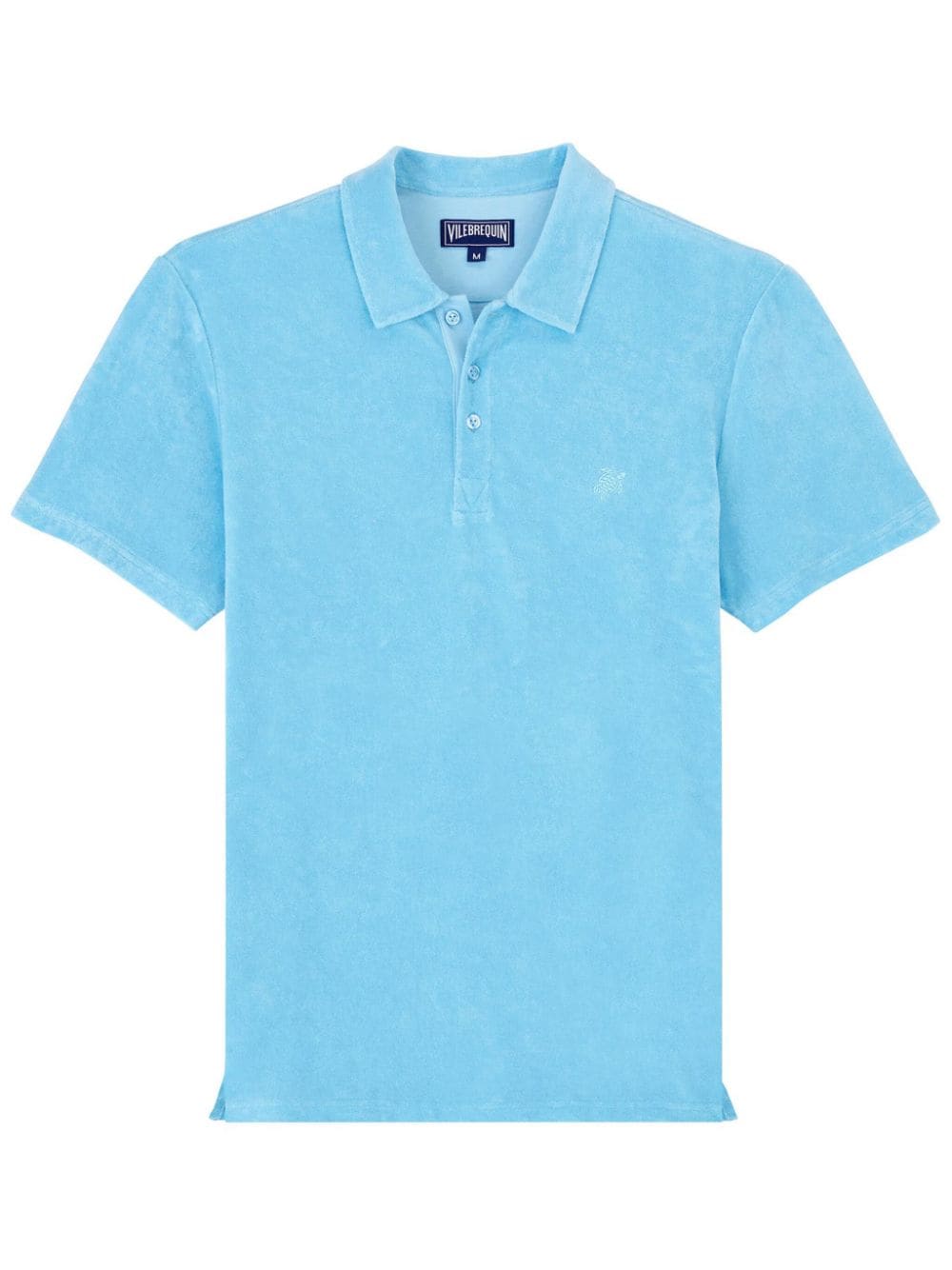 Vilebrequin logo-embroidered organic cotton polo shirt - Blue von Vilebrequin