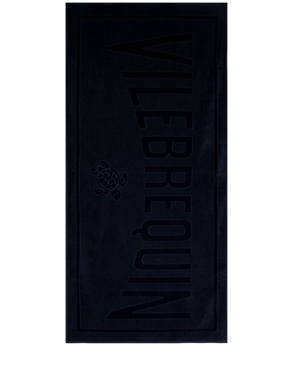 Vilebrequin logo-jacquard bath towel - Blue von Vilebrequin