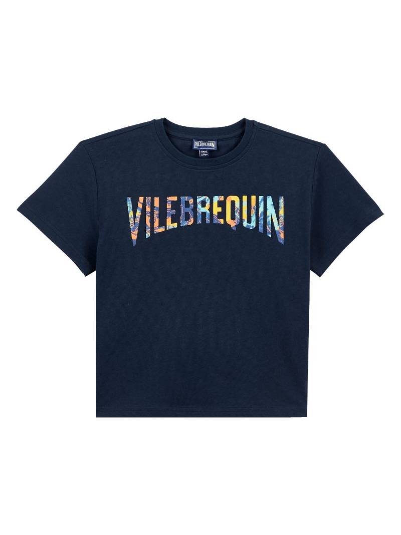 Vilebrequin logo-print organic cotton T-shirt - Blue von Vilebrequin