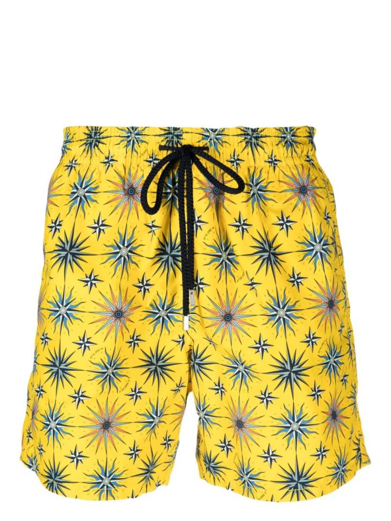 Vilebrequin star-print swim shorts - Yellow von Vilebrequin