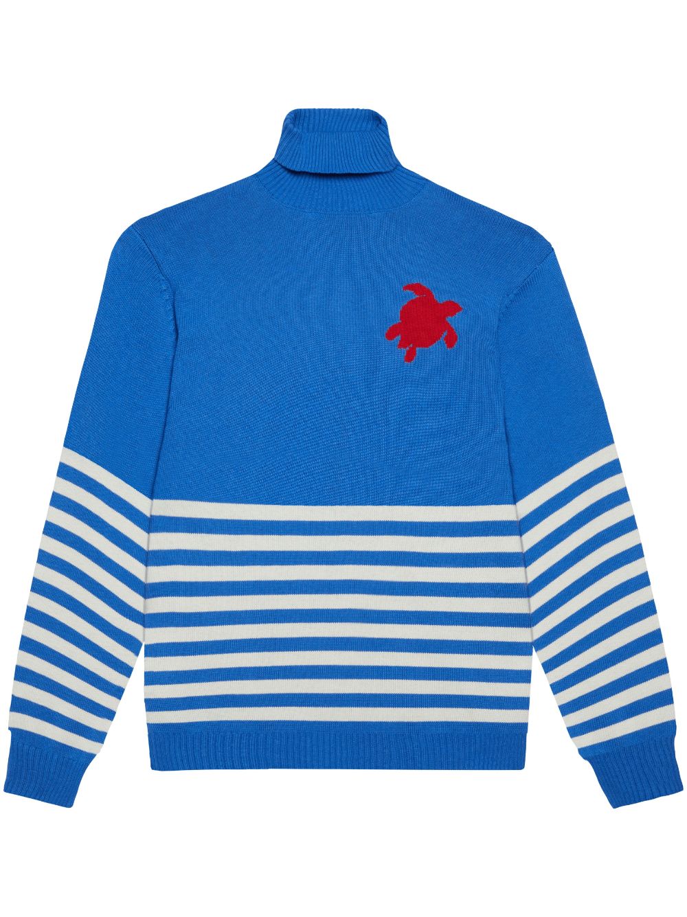 Vilebrequin striped roll-neck jumper - Blue von Vilebrequin