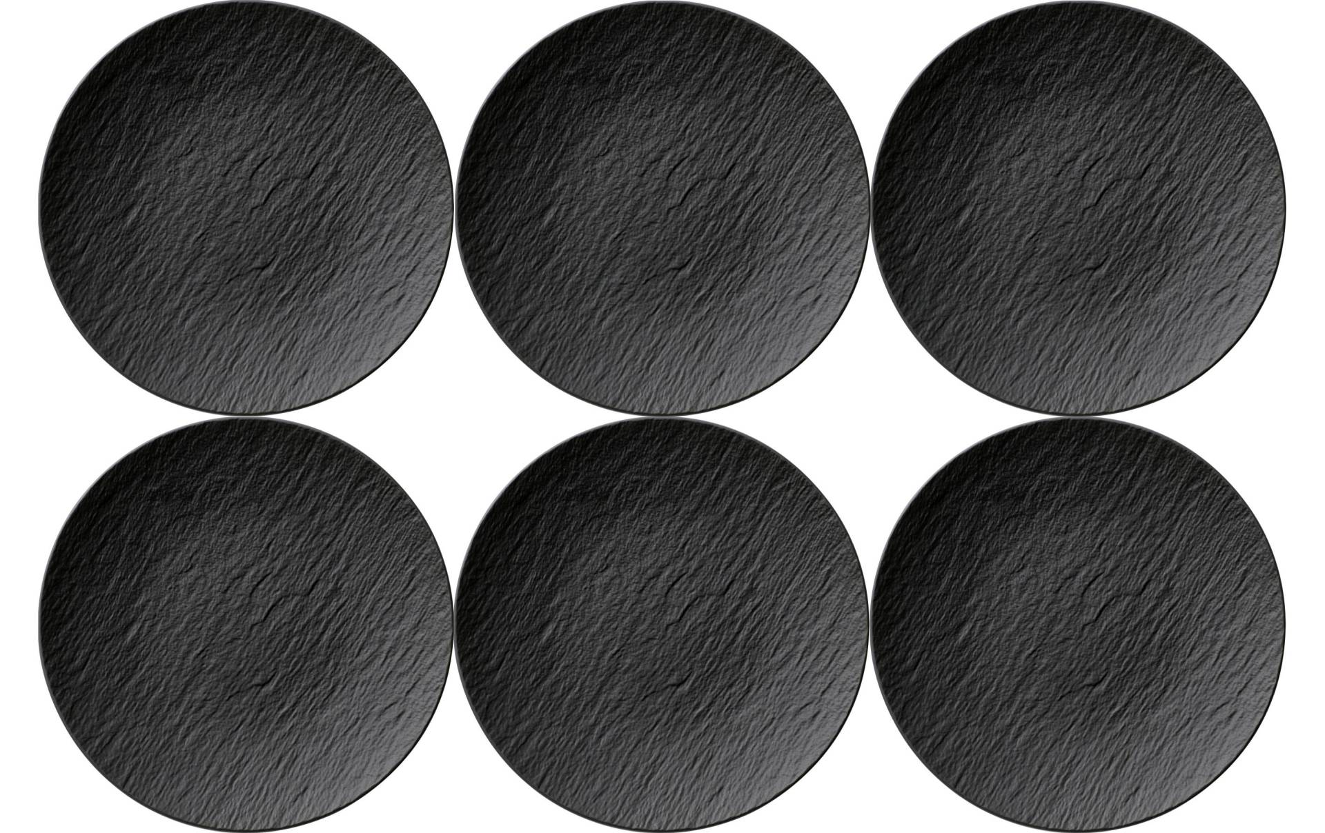 Villeroy & Boch Speiseteller »Manufacture Rock Ø 25 cm 6 Stück, Schwarz«, (6 St.) Villeroy & Boch Speiseteller »Manufacture Rock Ø 25 cm 6 Stück, Schwarz«, (6 St.) von Villeroy & Boch