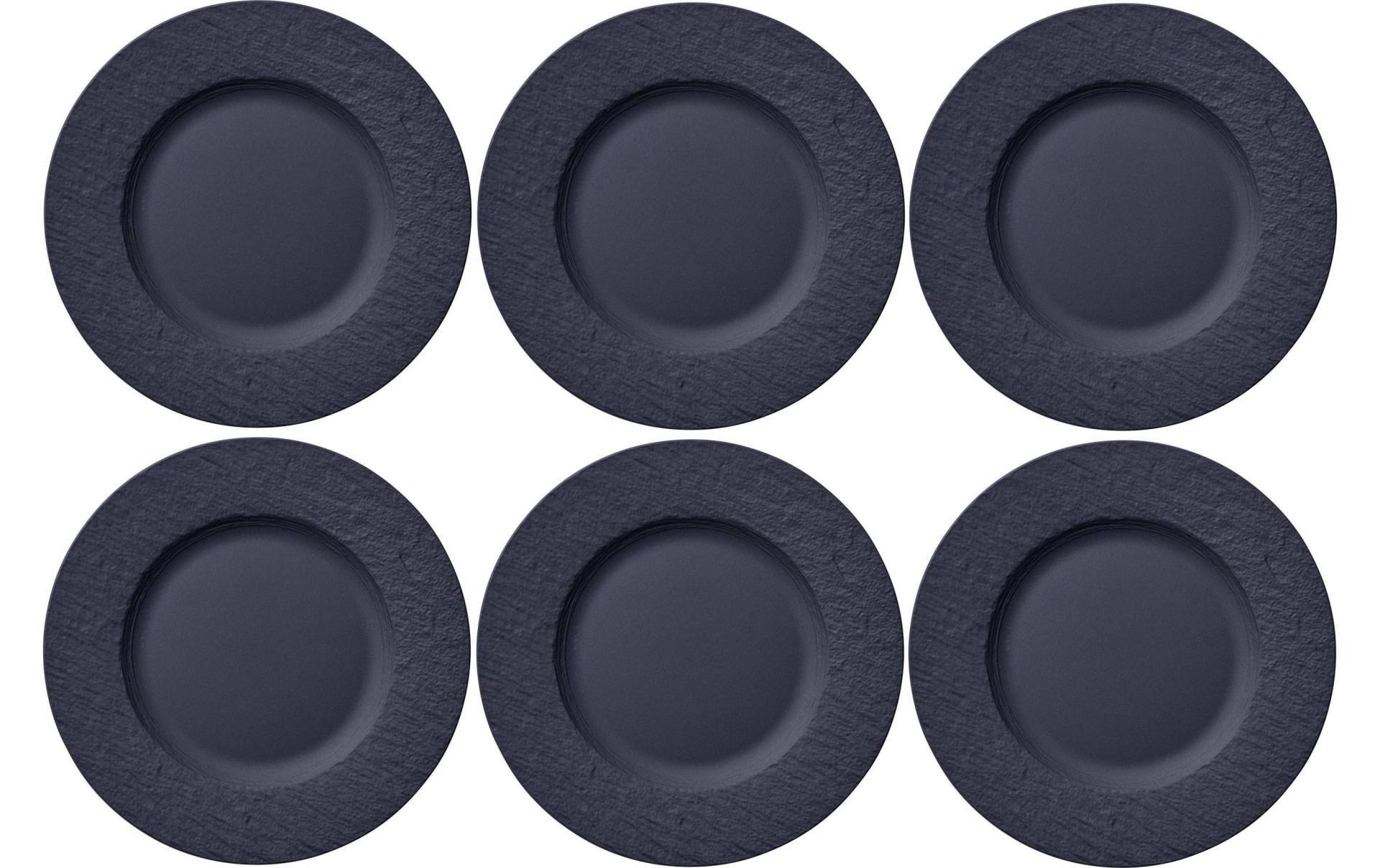 Villeroy & Boch Speiseteller »Manufacture Rock Ø 27 cm 6 Stück, Schwarz«, (6 St.) Villeroy & Boch Speiseteller »Manufacture Rock Ø 27 cm 6 Stück, Schwarz«, (6 St.) von Villeroy & Boch